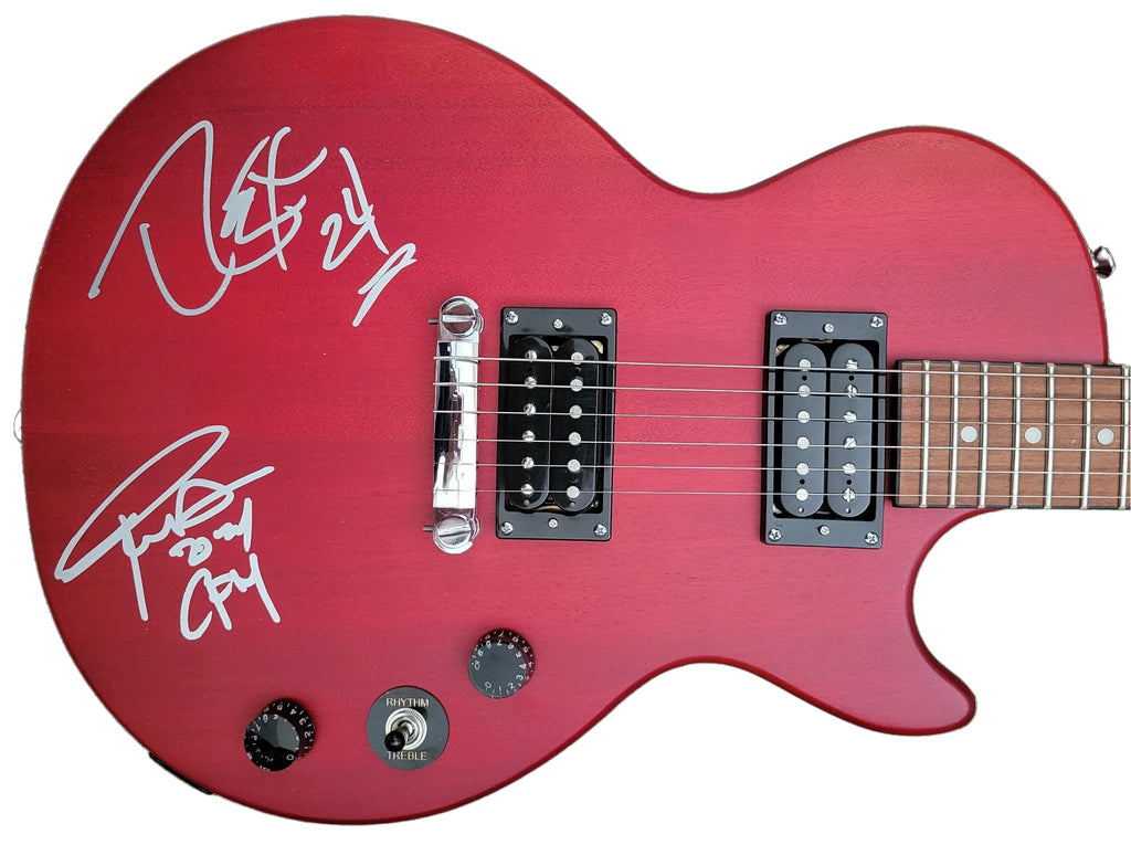 Phil Anselmo & Rex Brown Signed Les Paul Electric Guitar COA Exact Proof Autographed Pantera