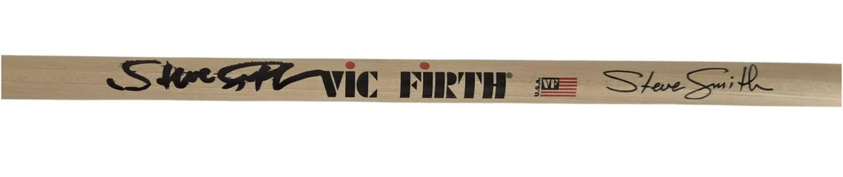 Steve Smith Signed Drumstick COA Exact Proof Journey Drummer Autographed Drumstick