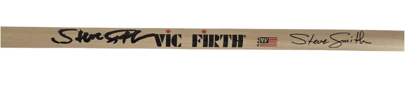 Steve Smith Signed Drumstick COA Exact Proof Journey Drummer Autographed Drumstick