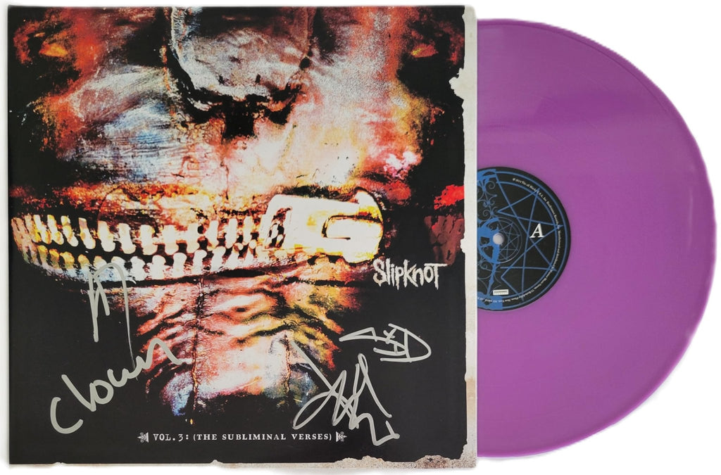 Slipknot Metal Band Signed Vol.3 The Subliminal Verses Album COA Exact Proof Autographed Vinyl Record