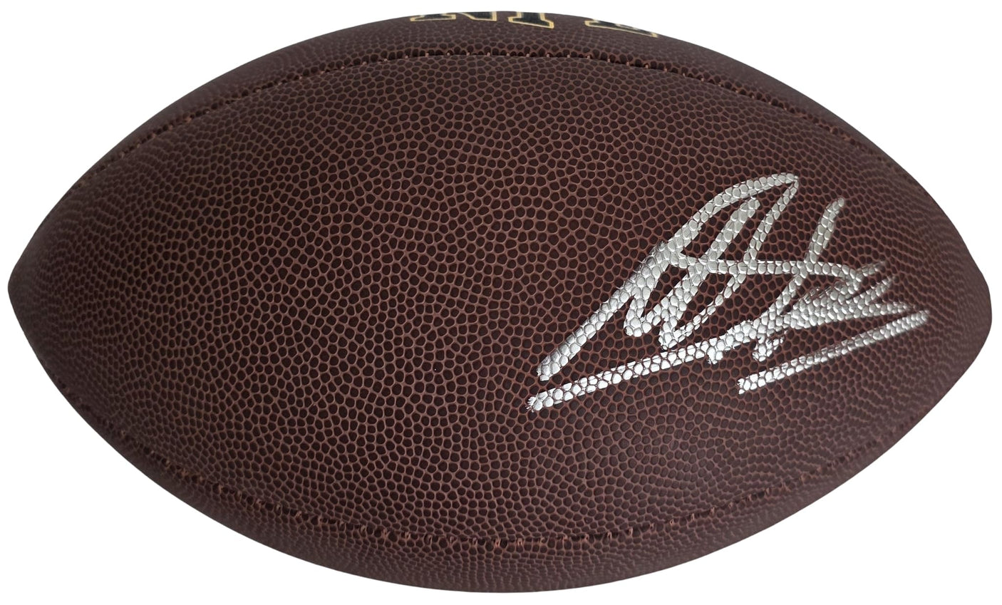 Miles Sanders Signed Football COA Proof Autographed Eagles Dallas Cowboys