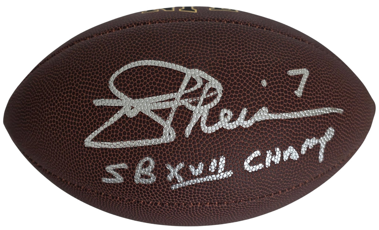 Joe Theisman Signed Football Proof COA Autographed Notre Dame Washington Redskins SB Champ