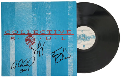 Collective Soul Band Signed Album COA Proof Autographed Vinyl Record Ed Roland Dean Roland Will Turpin