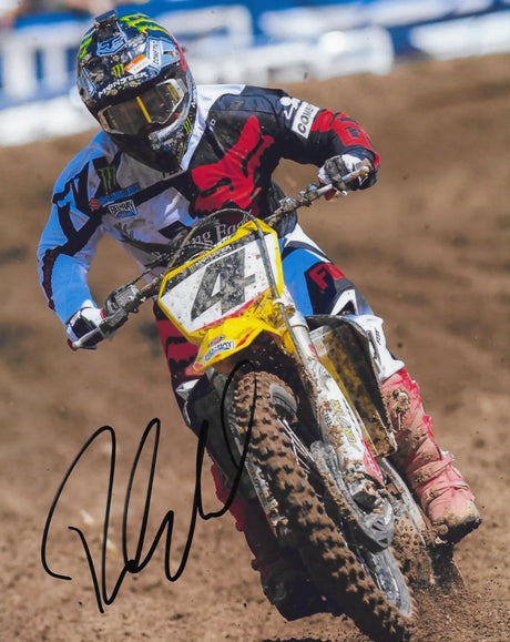 Ricky Carmichael Signed 8x10 Photo COA Proof Autographed Supercross Motocross Racer