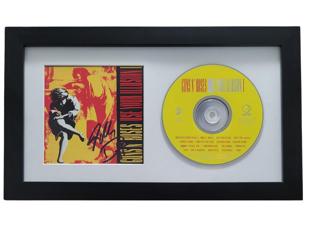 Duff McKagan Steve Adler Signed G.N.R Use Your Illusion I CD Proof COA Framed Gun N Roses Autographed