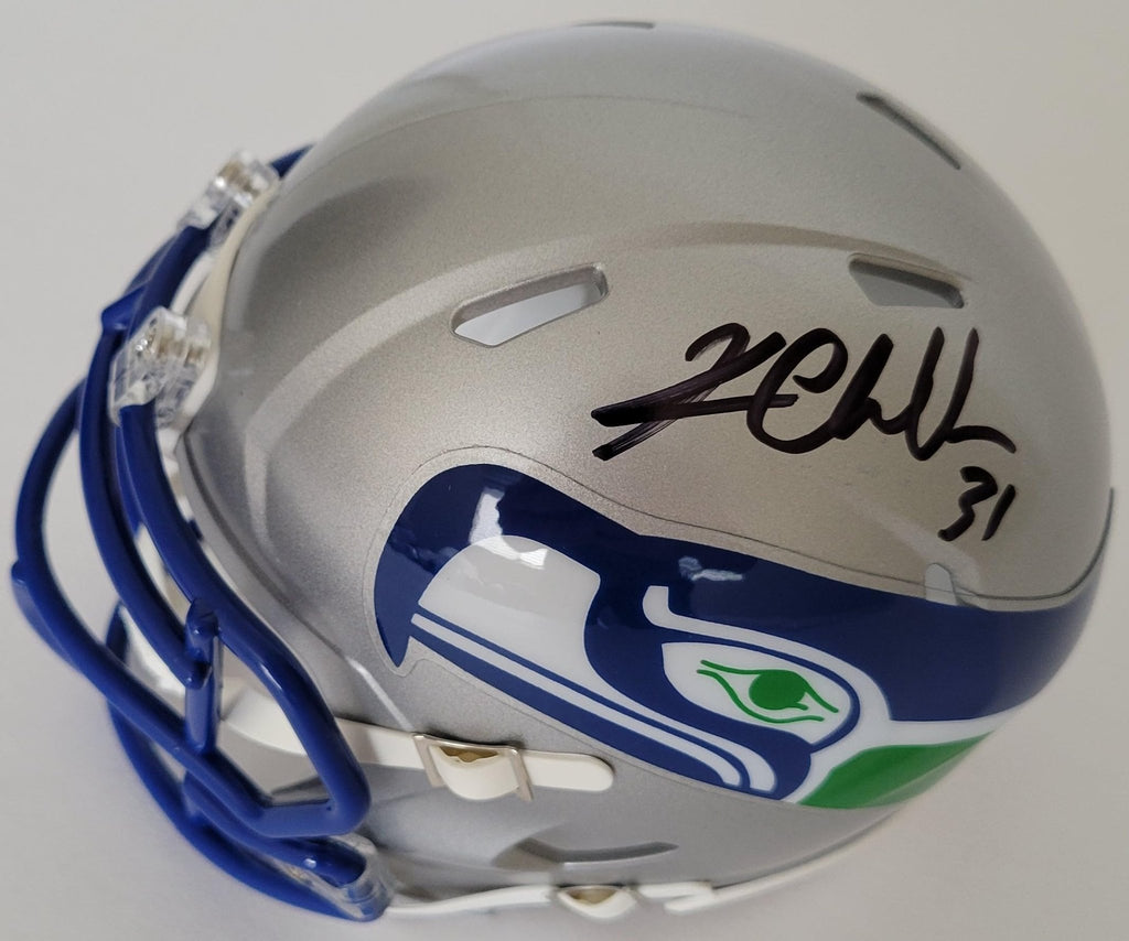 Kam Chancellor Signed Seattle Seahawks Mini Football Helmet Proof COA Autographed Throwback Helmet