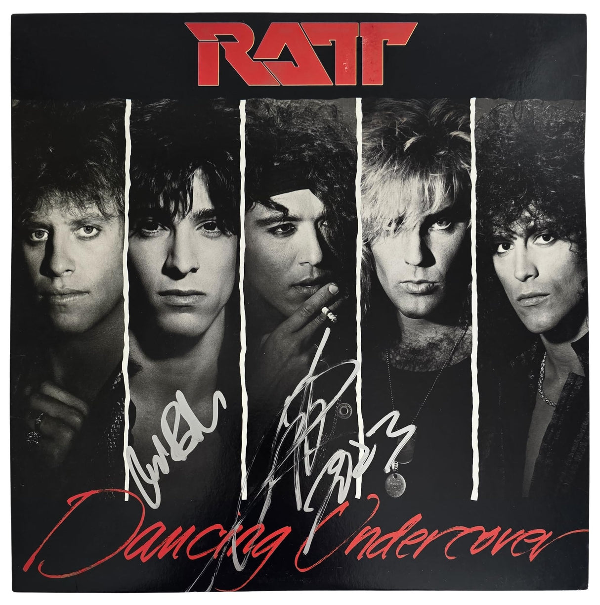 Stephen Pearcy Warren DeMartini Signed Ratt Dancing Undercover Album COA Proof Autographed