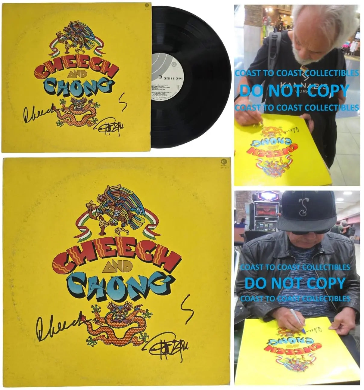 Cheech and Chong Signed Album Exact Proof Beckett COA Autographed Vinyl Record