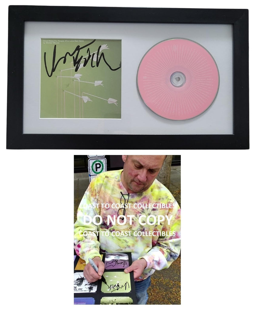 Isaac Brock Signed Modest Mouse Good News For People Who Love Bad News CD COA Proof Autographed