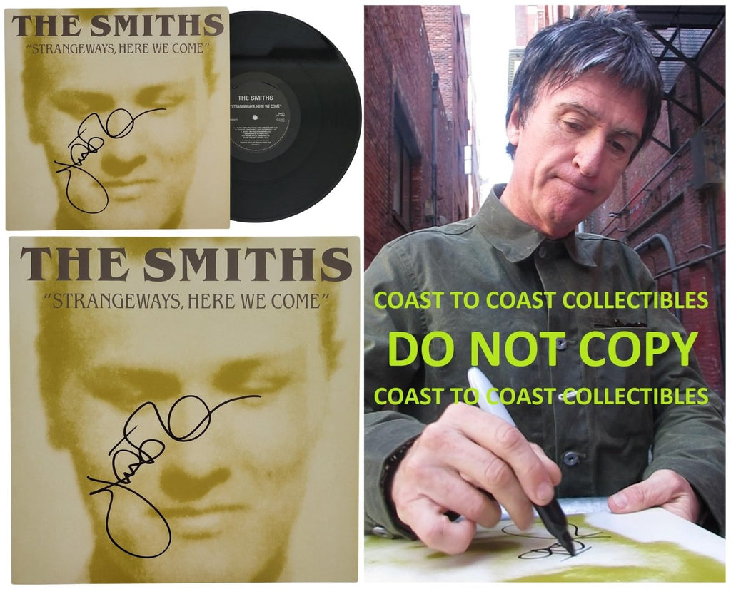 Johnny Marr Signed The Smiths Strangeways, Here We Come Album COA Proof Autographed Vinyl Record