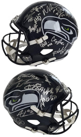2025 Seahawks Team Signed Full Size Helmet COA Proof Autographed Seattle Seahawks
