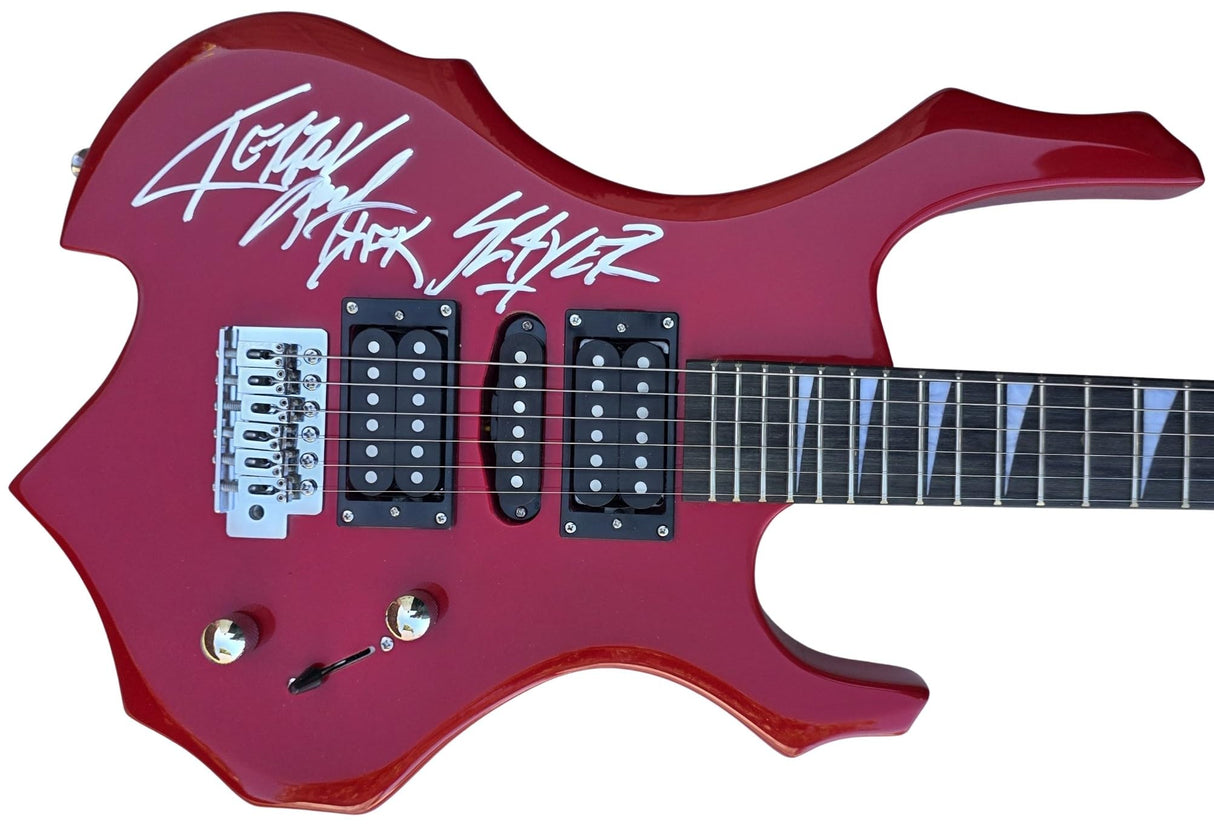 Kerry King Signed Full Size Electric Metal Guitar COA Exact Proof Autographed Auto Slayer