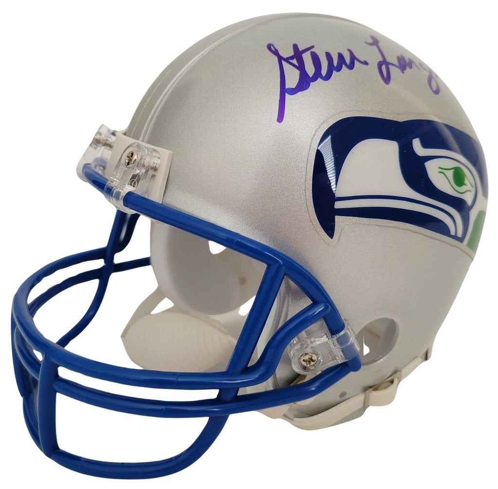 Steve Largent Signed Mini Football Helmet Proof Beckett COA Autographed Seattle Seahawks