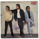 Huey Lewis Signed The News Fore! Album COA Exact Proof Autographed Vinyl Record