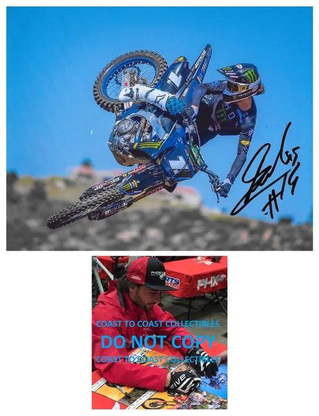 Dylan Ferrandis Signed 8x10 Photo COA Proof Autographed Supercross Motocross Rider