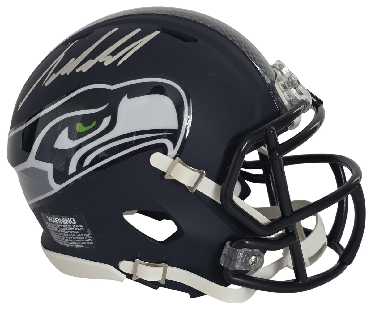 Mike Macdonald Signed Seattle Seahawks Mini Football Helmet Proof COA Autographed