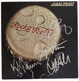 Judas Priest Signed Rocka Rolla Album COA Proof Autographed Vinyl Record Halford Tipton Hill Downing Judas Priest