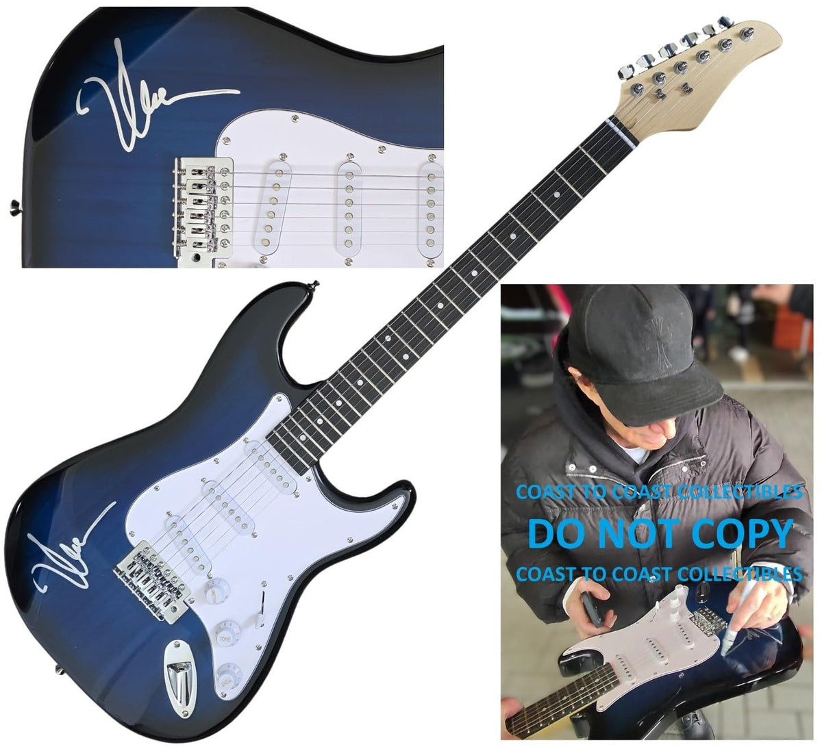 Neal Schon Signed Full Size Electric Guitar COA Exact Proof Autographed Journey