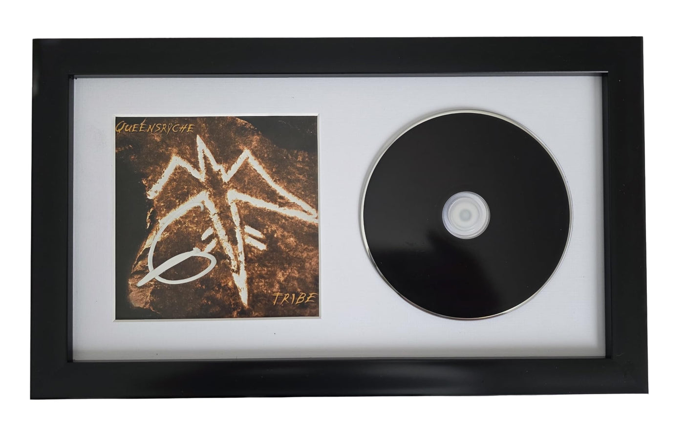 Geoff Tate Signed Queensryche Tribe CD Framed COA Proof Autographed Framed CD 12x7