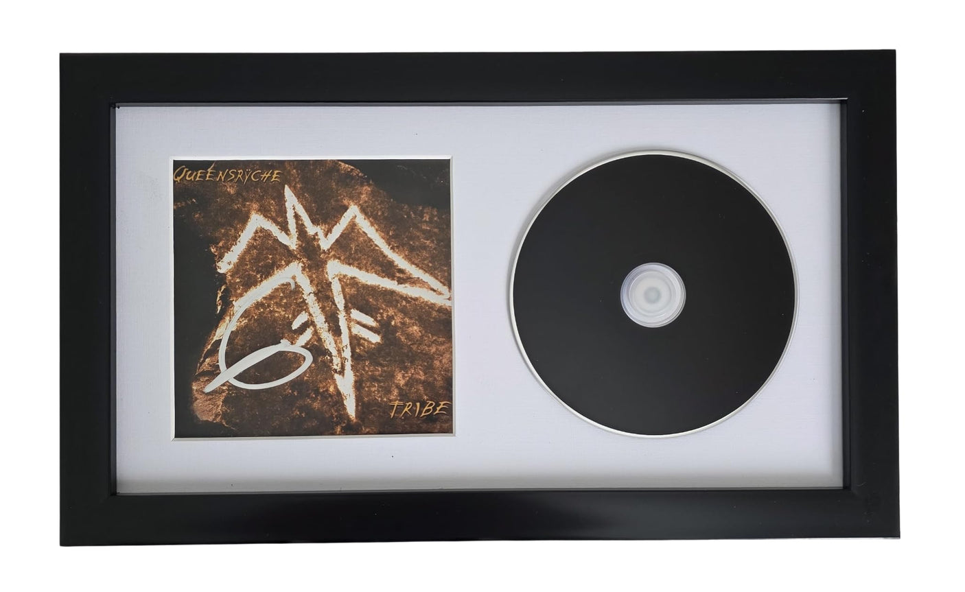 Geoff Tate Signed Queensryche Tribe CD Framed COA Proof Autographed Framed CD 12x7