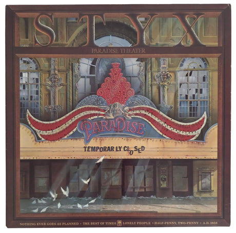 Tommy Shaw & James Young Signed Styx Paradise Theatre Album COA Proof Autographed Vinyl Record