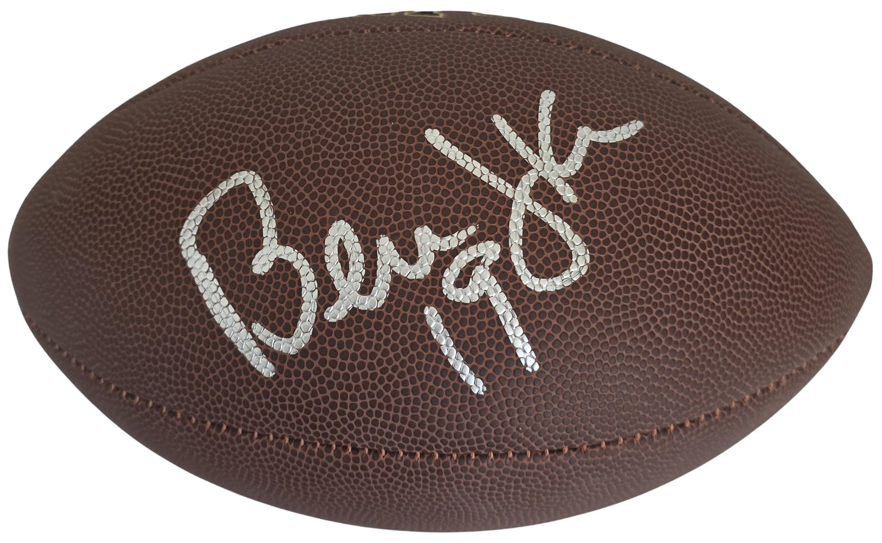Bernie Kosar Signed Football Exact Proof COA Cleveland Browns Miami Hurricanes