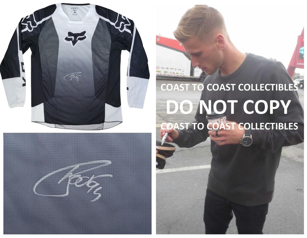 Ken Roczen Signed Fox Jersey COA Proof Autographed Supercross Motocross Auto