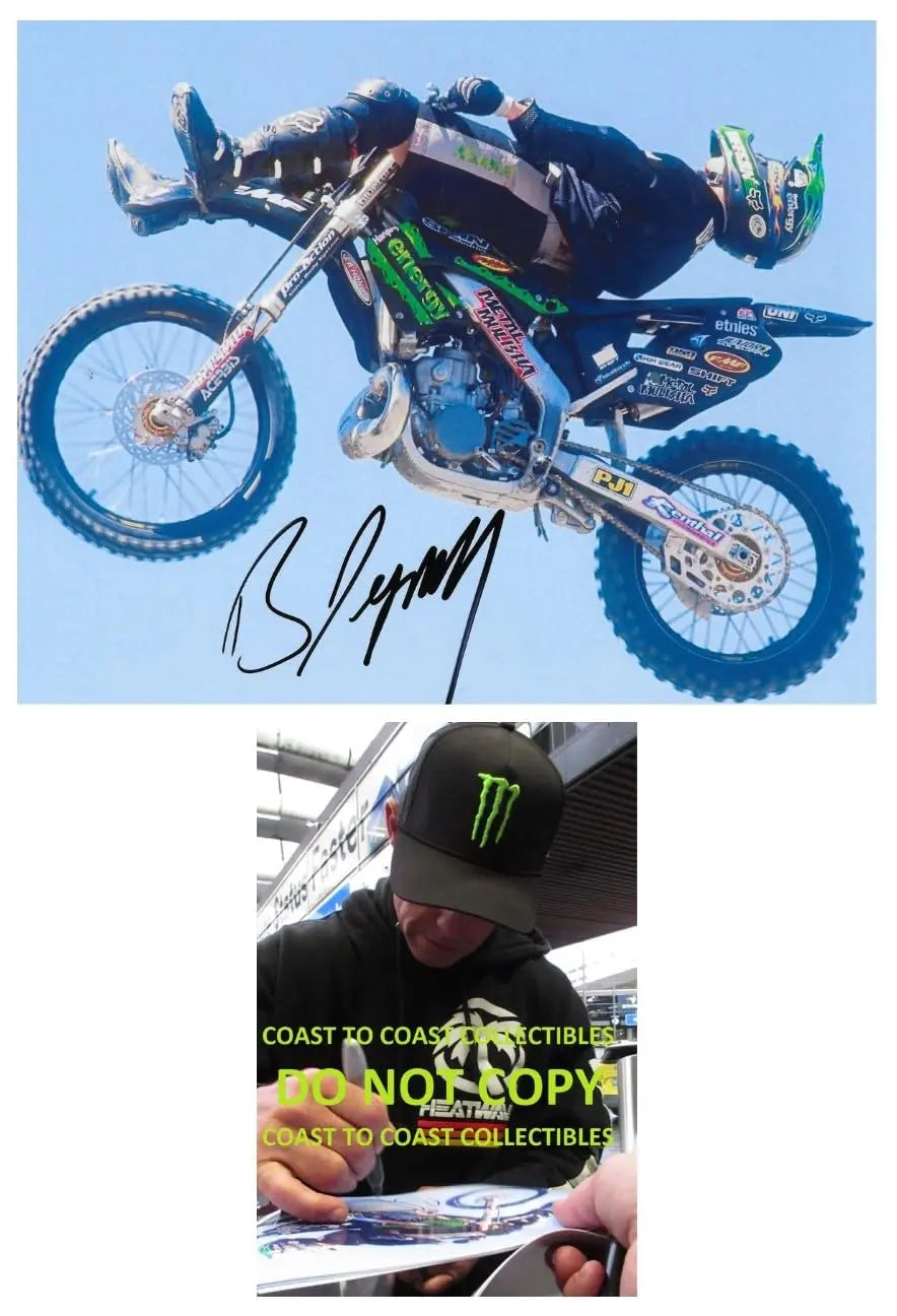 Brian Deegan Signed 8x10 Photo COA Proof Autographed Freestyle Motocross Rider