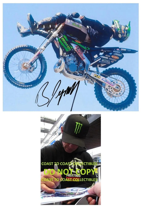 Brian Deegan Signed 8x10 Photo COA Proof Autographed Freestyle Motocross Rider