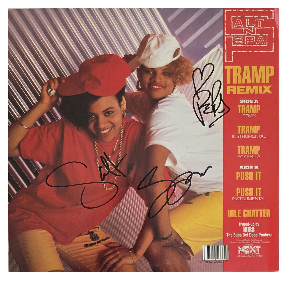 Salt - N - Pepa Signed Tramp Album COA Exact Proof Autographed Vinyl Record
