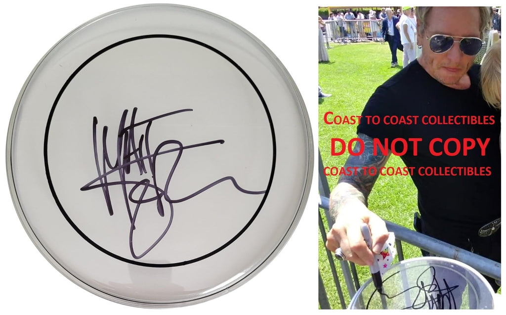 Matt Sorum Signed Drumhead Proof Guns N Roses Drummer Autographed Velvet Revolver