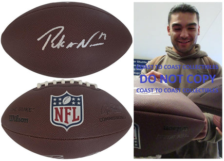 Puka Nacua Signed Duke Football Proof COA Autographed Los Angeles Rams BYU