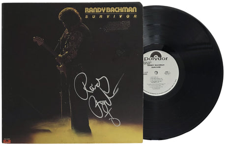 Randy Bachman Signed Survivor Album, Autographed Vinyl Record LP with COA and Proof