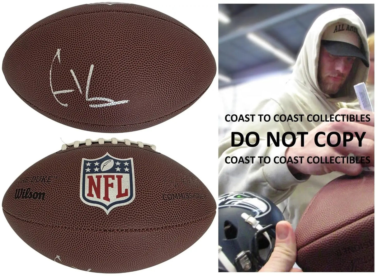 Cooper Kupp Signed Duke Football Proof COA Autographed Seattle Seahawks LA Rams