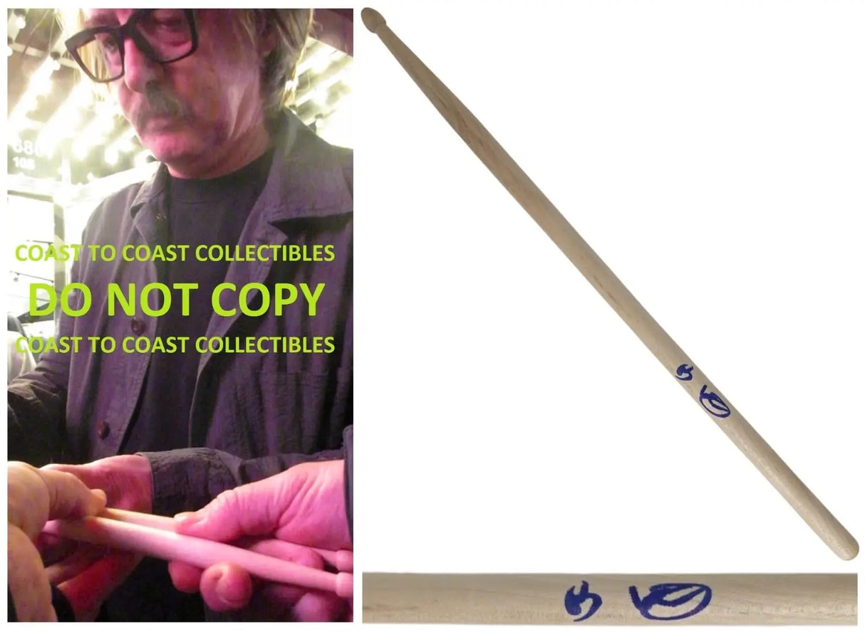 Butch Vig Signed Drumstick COA Exact Proof Autographed Nirvana Garbage Drummer