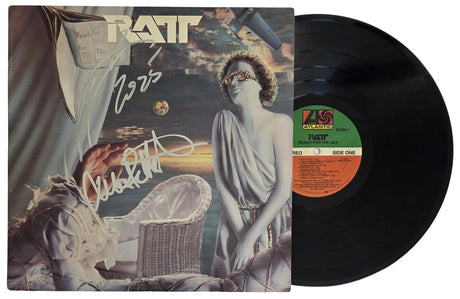 Stephen Pearcy Warren DeMartini Signed Ratt Reach For The Sky Album Proof COA Autographed Vinyl Record