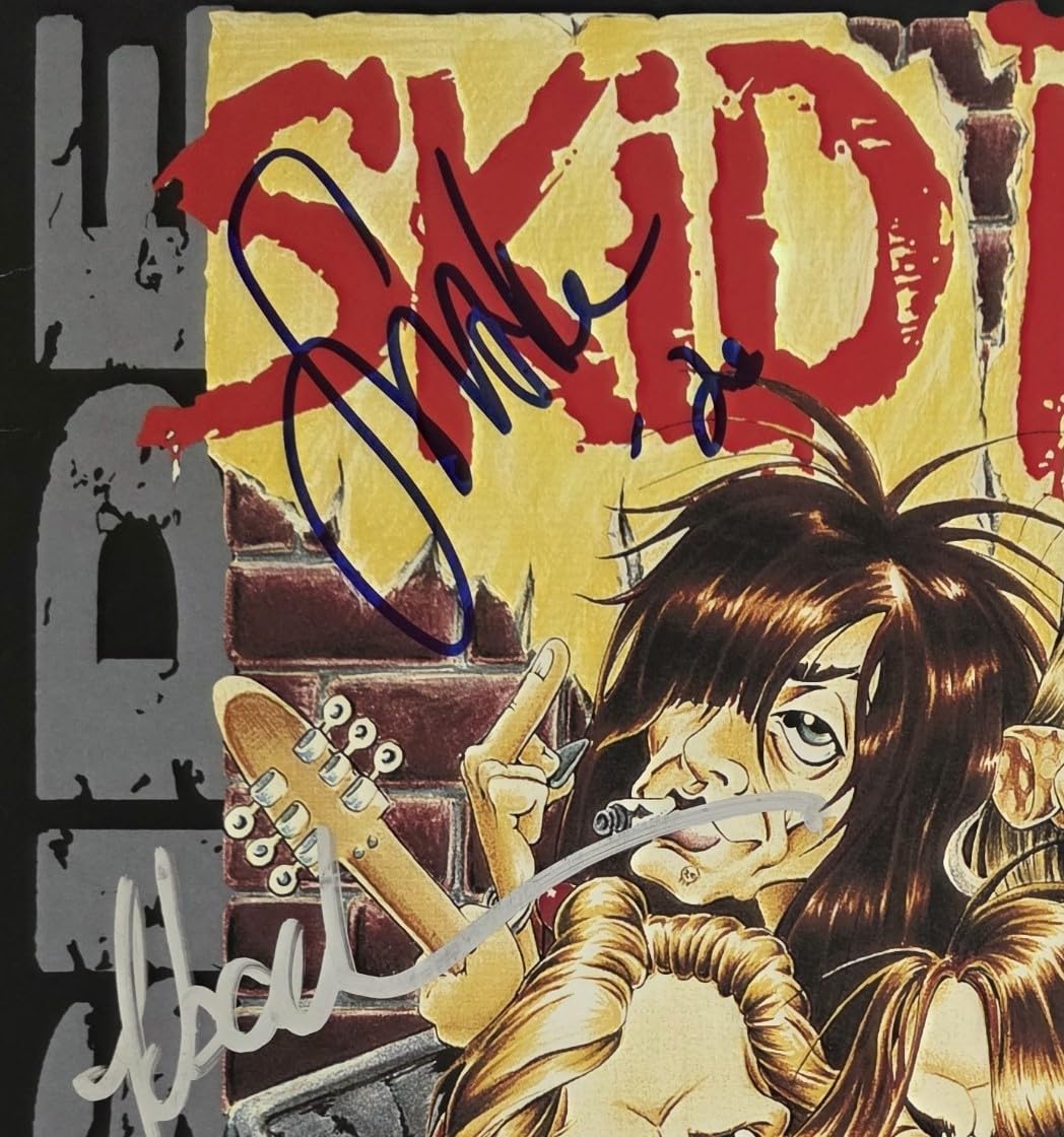 Skid Row Band Signed B - Side Ourselves Album COA Proof Autographed Vinyl Record Sabo,Hill,Bolan,Bach