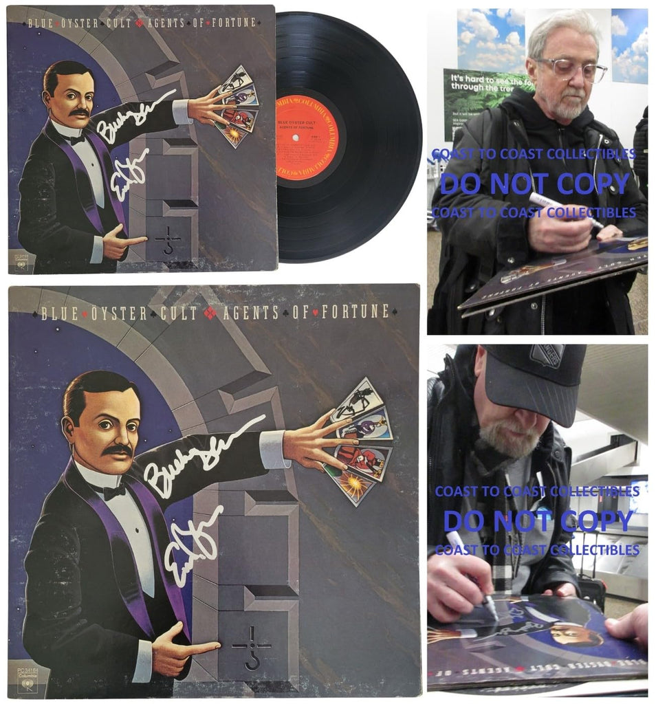 Buck Dharma Eric Bloom Signed Blue Oyster Cult Album COA Proof, Autographed STAR