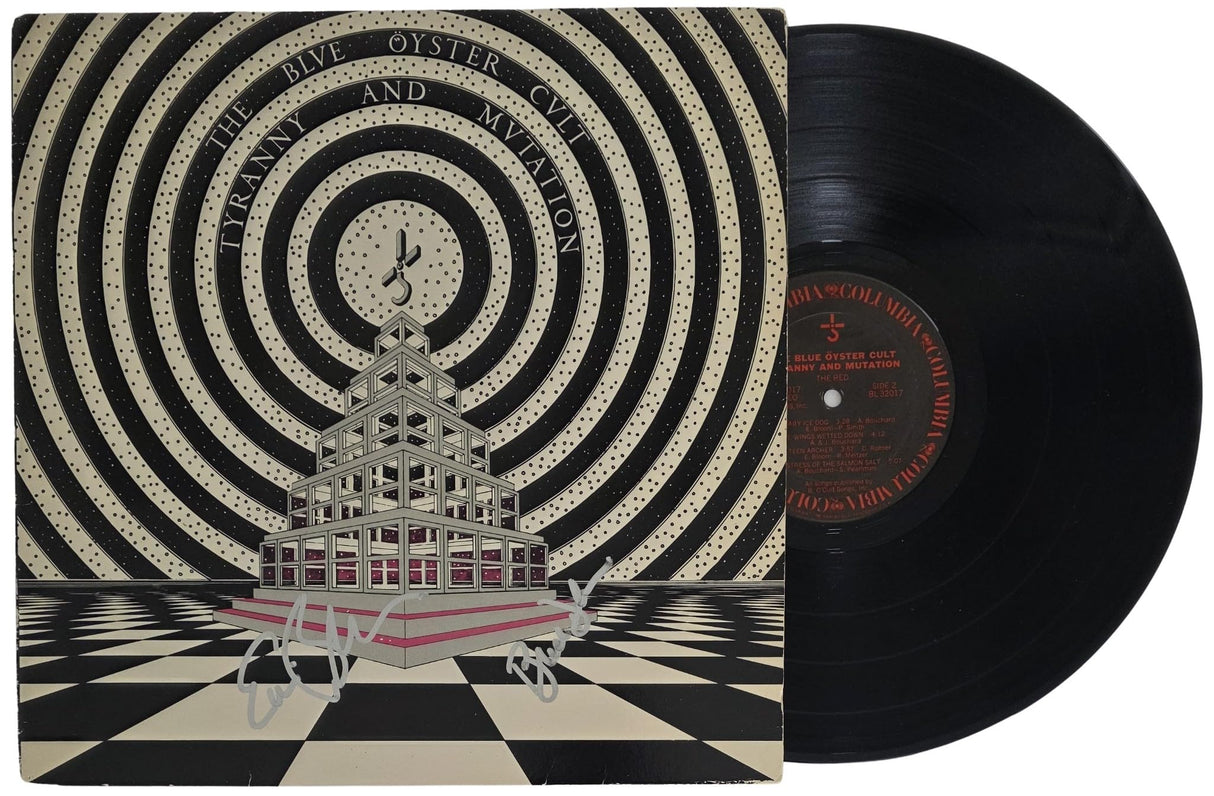 Blue Oyster Cult Signed Tyranny and Mutation Album COA Proof Autographed Vinyl Record