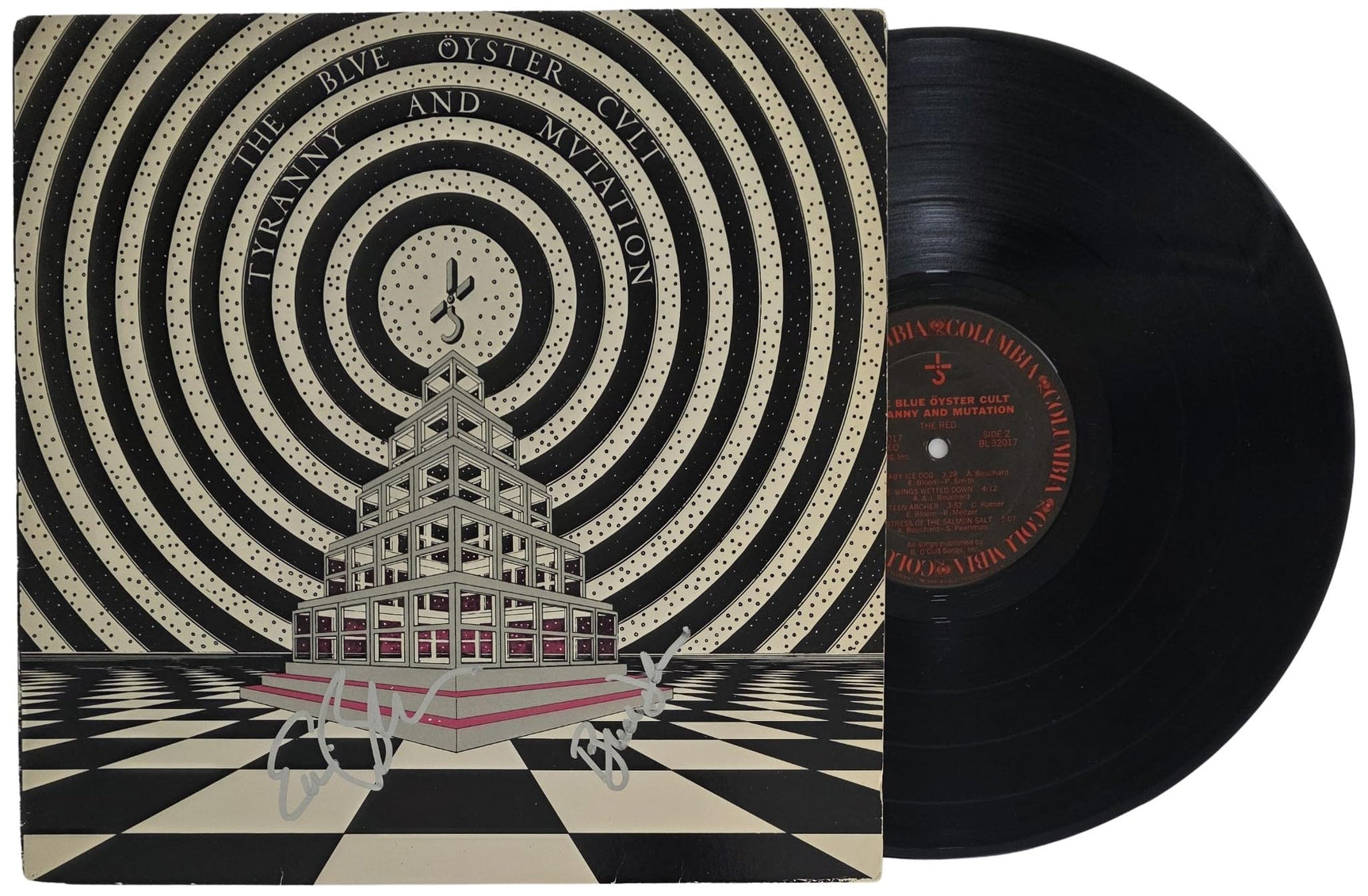 Blue Oyster Cult Signed Tyranny and Mutation Album COA Proof Autographed Vinyl Record