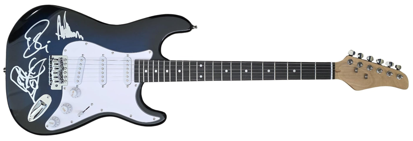Robin Zander,Rick Nielsen,Tom Peterson Signed Full Size Electric Guitar COA Proof Cheap Trick