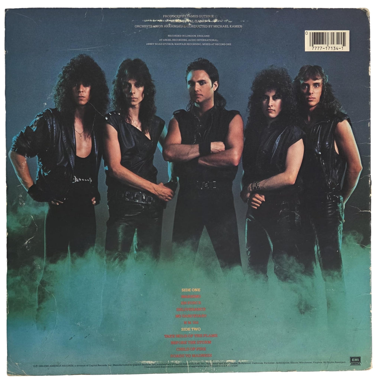 Geoff Tate Signed Queensryche The Warning Album COA Proof Autographed Vinyl Record Michael Wilton