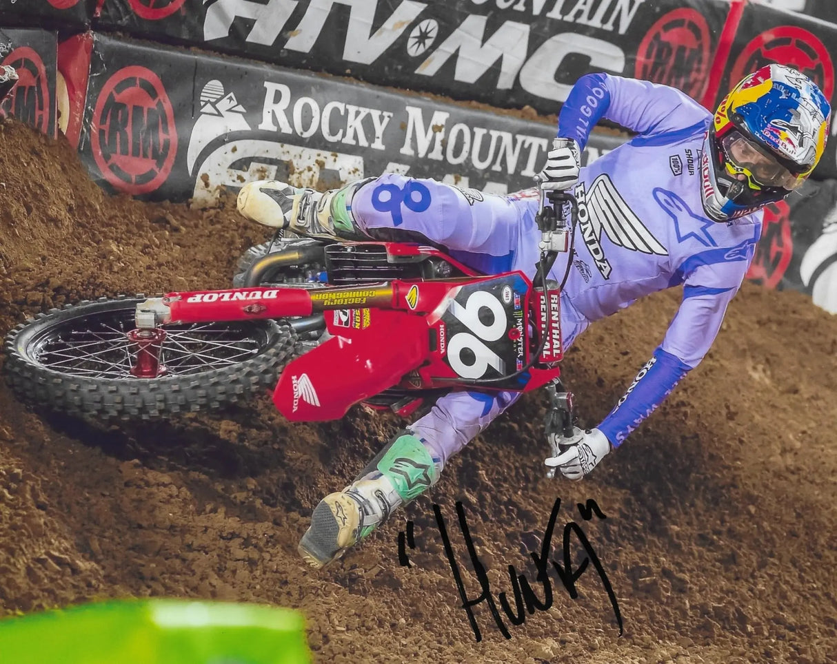 Hunter Lawrence Signed 8x10 Photo COA Proof Autographed Supercross Motocross..