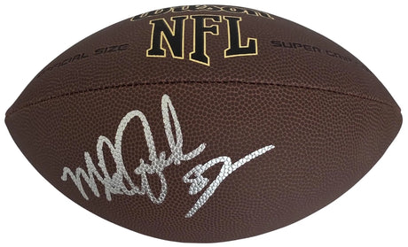 Mike Quick Signed Football Exact Proof COA Autographed Philadelphia Eagles NC State