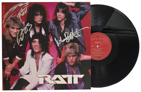 Stephen Pearcy Warren DeMartini Signed Ratt Now Playing Album Proof Autographed Vinyl Record