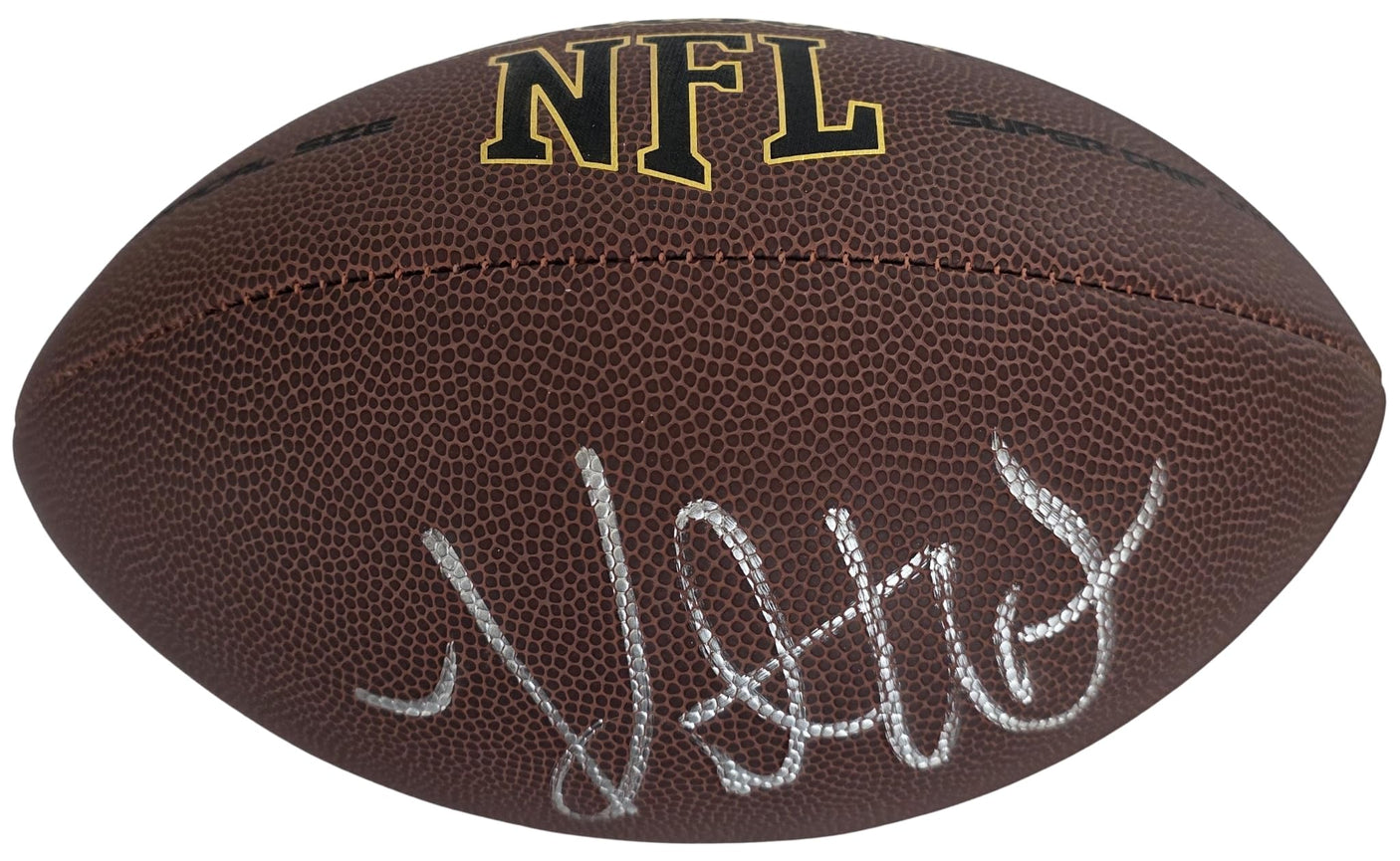 Kurt Warner Signed Football Proof COA Autographed Arizona Cardinals St Louis Rams