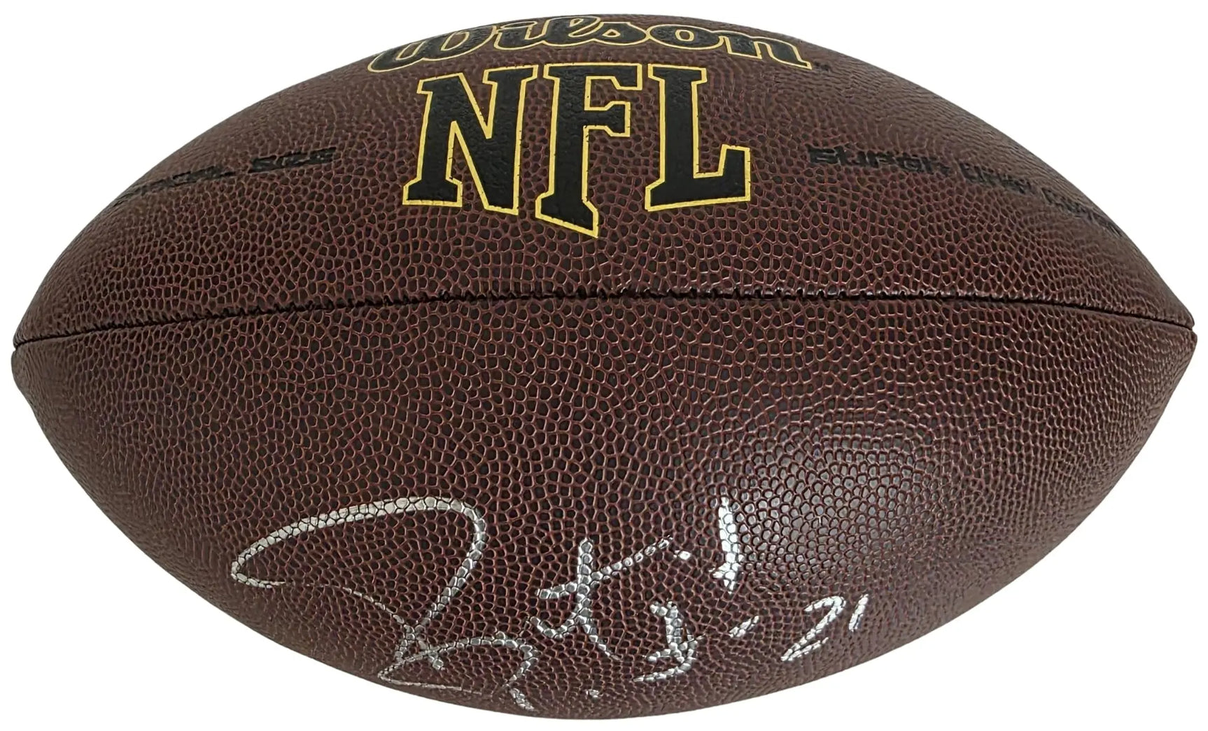 Patrick Peterson Signed Football Proof Beckett COA Vikings Cardinals LSU Tigers