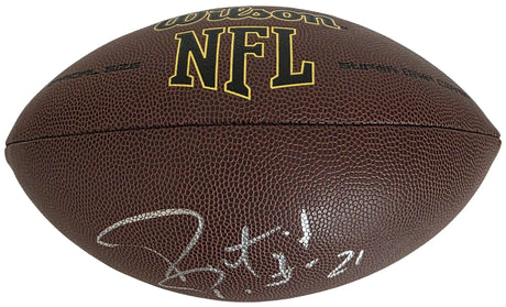 Patrick Peterson Signed Football Proof Beckett COA Vikings Cardinals LSU Tigers