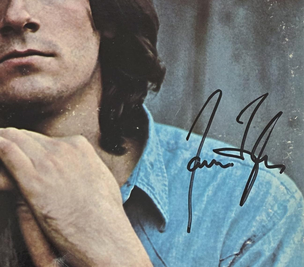 James Taylor signed Sweet Baby James album vinyl COA Exact Proof Autographed