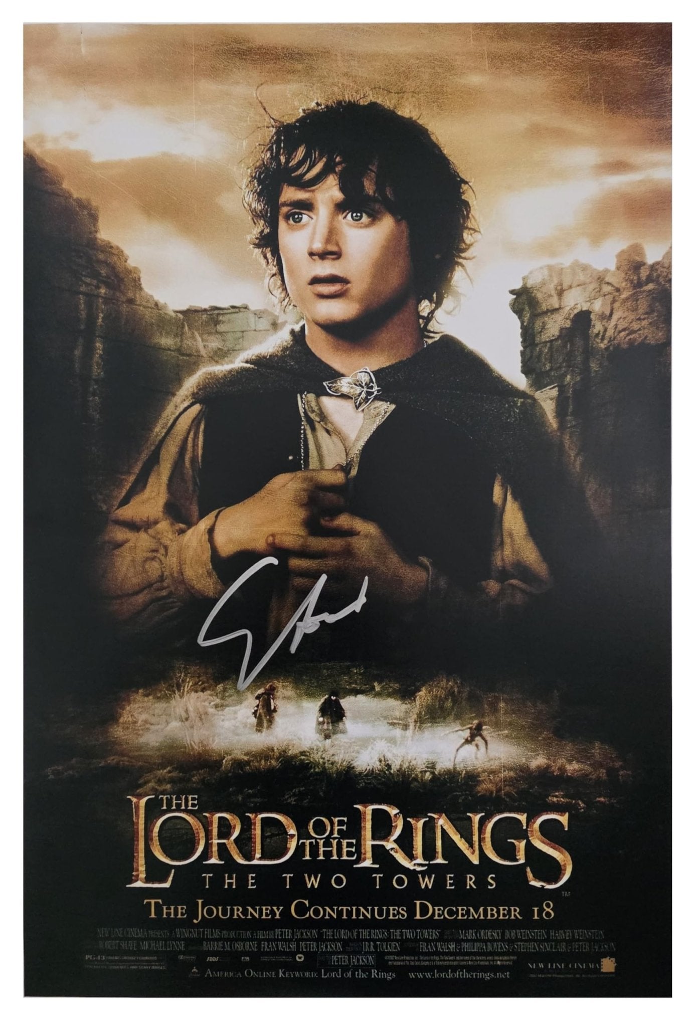 Elijah Wood Signed Lord Of The Rings 12x18 Photo Proof Autographed Poster., Star..